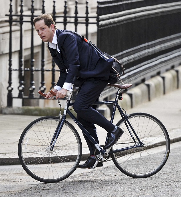 Tim Chatwin Tory Strategist arriving in Downing St for work this morning