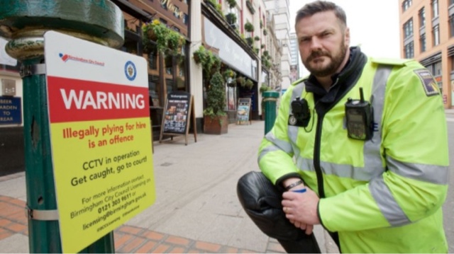Signs Installed Across Birmingham City Centre To Warn Illegal Minicab drivers