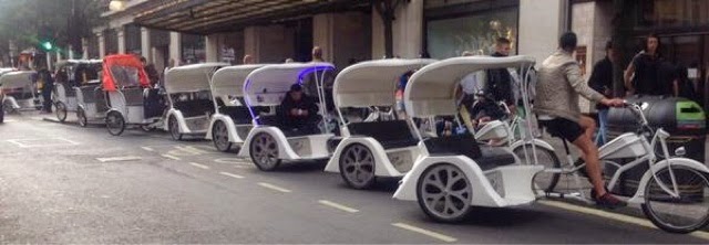 Police crackdown on London’s illegal pedicabs