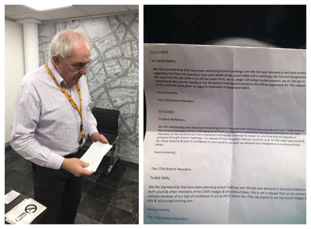 Steve McNamara Fails To Attend LTDA Central Branch Meeting To Answer Demands, Members Walk Out.