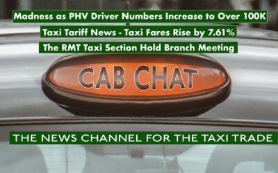 Taxi Tariff Increase | London PHV Drivers Increase to over 100k! | RMT Taxi Branch Meeting